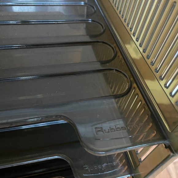 Vintage 7 Rubbermaid Model 2551 Plastic Stackable Tier Desk Tray Letter Sorters - Picture 2 of 2